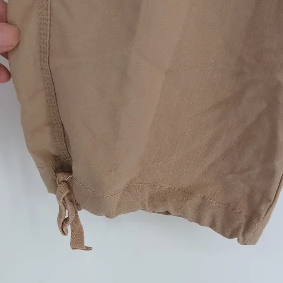 19979 Mofiz Cargo Track Jogger Capri Pant Tan size Medium y2k casual travel - Picture 8 of 10
